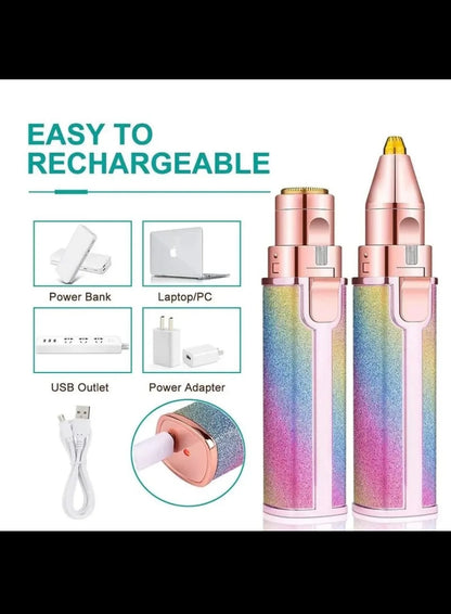 2 in 1 Rechargeable Hair Remover Trimmer
